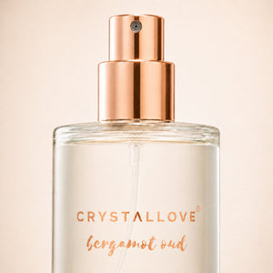 CRYSTALLOVE Bergamot Oud & Clear Quartz Mgiełka Zapachowa do Wnętrz 100 ml