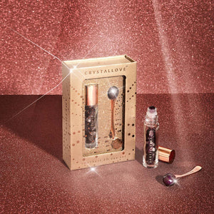 amethyst 3d eye set - masażer pod oczy z kryształem