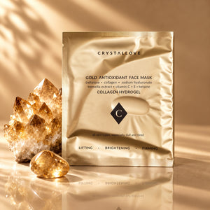 Antioxidant Brightening Face Mask CRYSTALLOVE – hydrożelowa maska do twarzy z witaminą C, kolagenem i działaniem rozświetlającym
