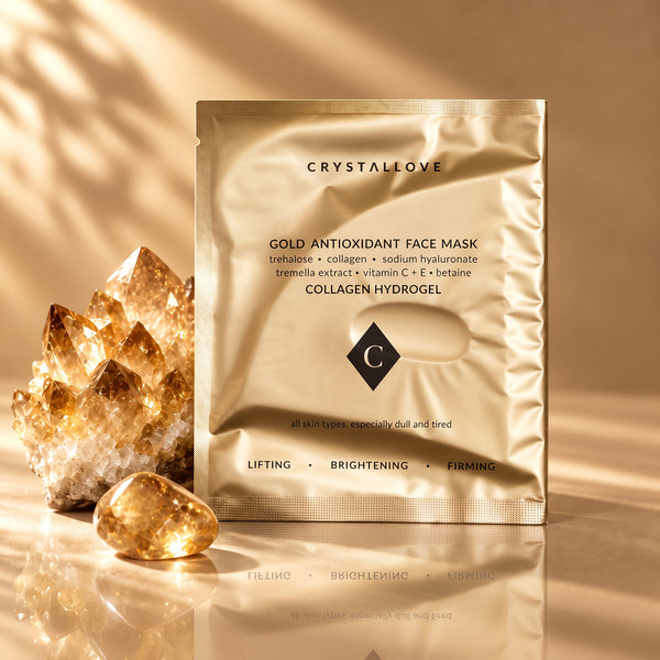 Antioxidant Brightening Face Mask CRYSTALLOVE – hydrożelowa maska do twarzy z witaminą C, kolagenem i działaniem rozświetlającym