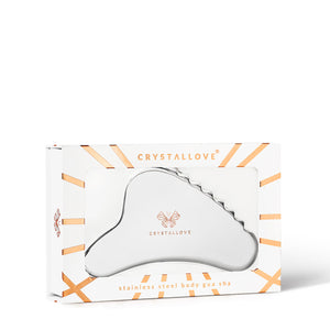 Body Gua Sha ze stali nierdzewnej CRYSTALLOVE w eleganckiej prezentacji