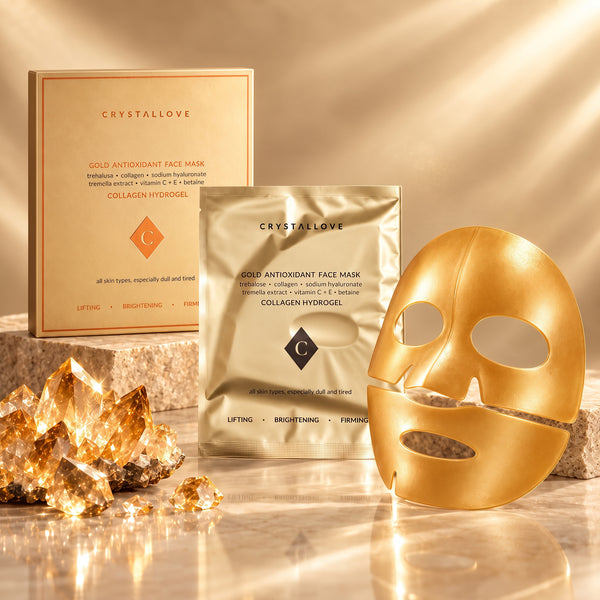 Brightening Face Mask CRYSTALLOVE – hydrożelowa maska do twarzy z kolagenem i działaniem rozświetlającym