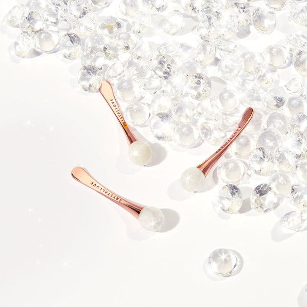 clear quartz 3d eye set - zestaw do masażu wokół oczu