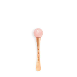 crystallove 3d rose quartz eye massager - masażer 3d pod oczy z kwarcu różowego