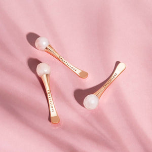 crystallove 3d rose quartz eye massager - mini masażer pod oczy