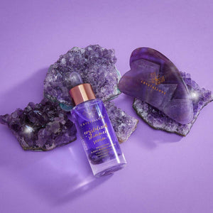 crystallove amethyst crystalized set - zestaw do masażu twarzy z ametystu