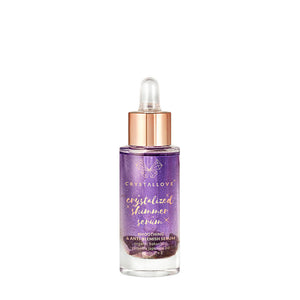 crystallove amethyst shimmer serum - serum do twarzy z ametystem i bakuchiolem i kryształami