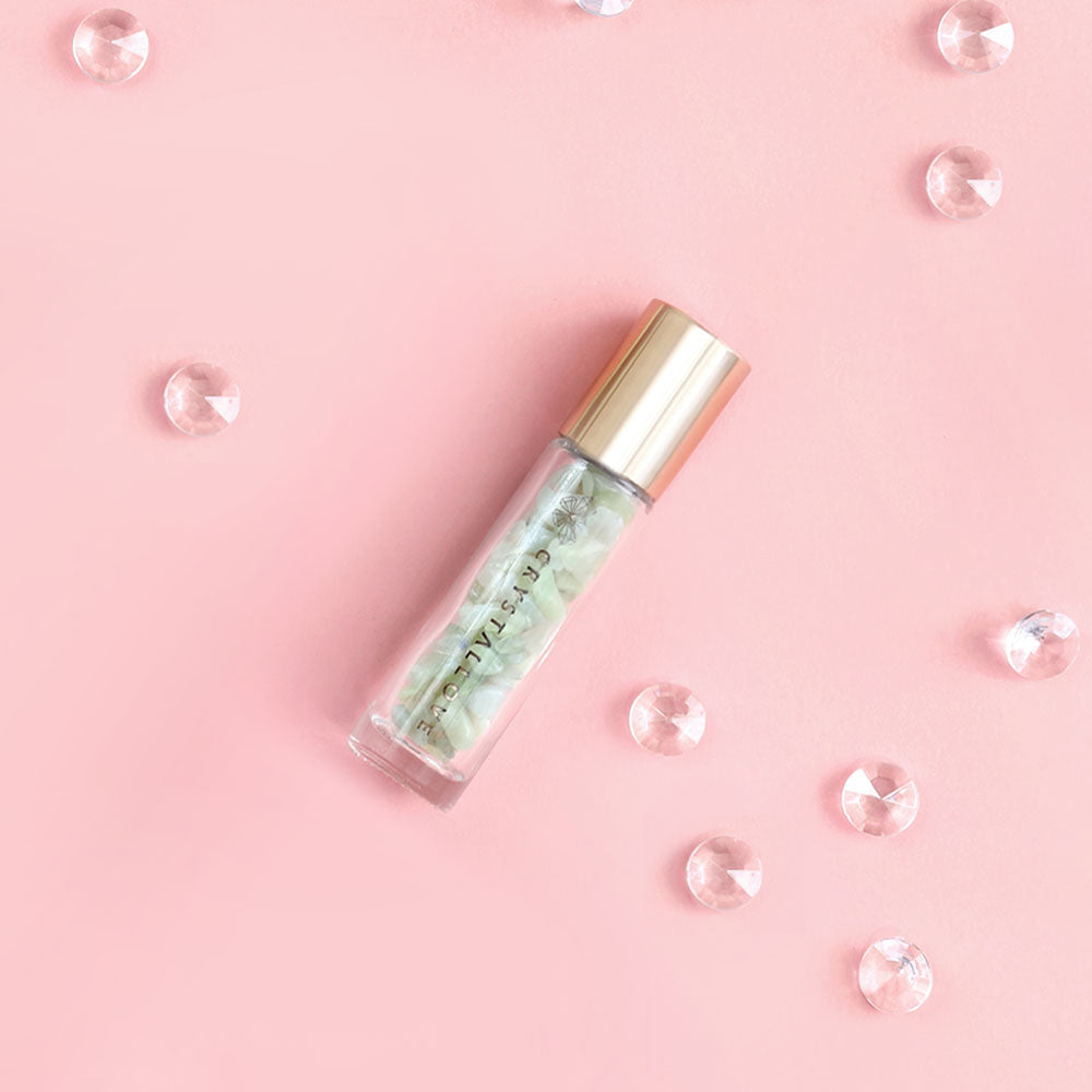 crystallove buteleczka na olejek z jadeitem - roll-on