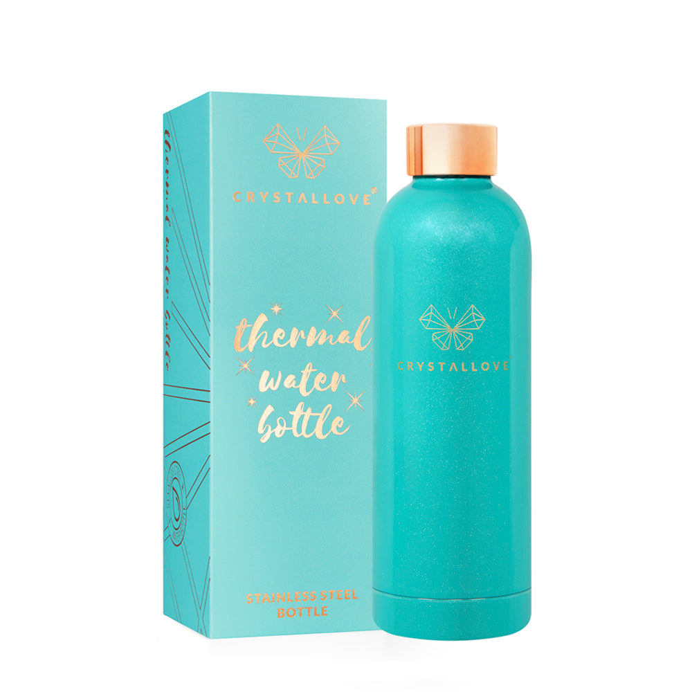 crystallove butelka termiczna na wodę amazonite 500ml - limited edition