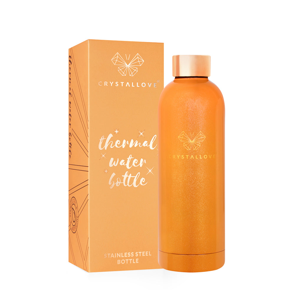 crystallove butelka termiczna na wodę peach fuzz 500ml - limited edition