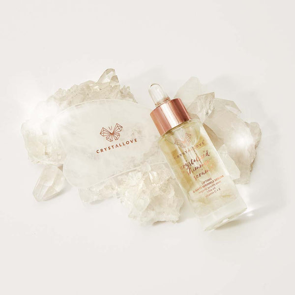 crystallove clear quartz crystalized set - masażer z kryształu górskiego