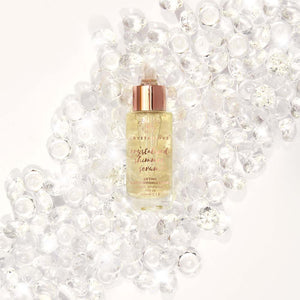 crystallove clear quartz shimmer serum - serum do twarzy, szyi i dekoltu z kryształem górskim - serum rozjaśniające