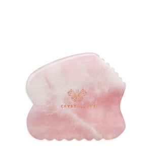 crystallove contour guasha płytka gua sha z kwarcu różowego