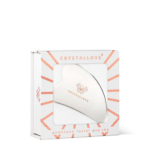 crystallove cryo ice gua sha - płytka do masażu ze stali nierdzewnej