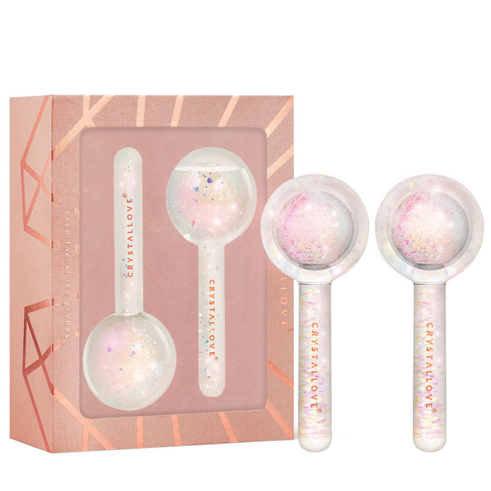 crystallove cryolift ice globes - szklane kule do masazu twarzy