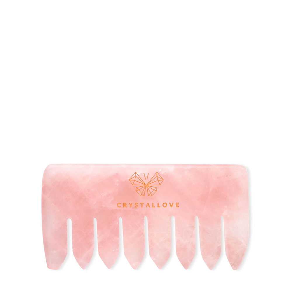 crystallove grzebien do masazu skory glowy z kwarcu rozowego