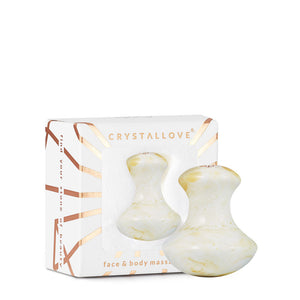 crystallove grzybek do masażu z bursztynu mlecznego