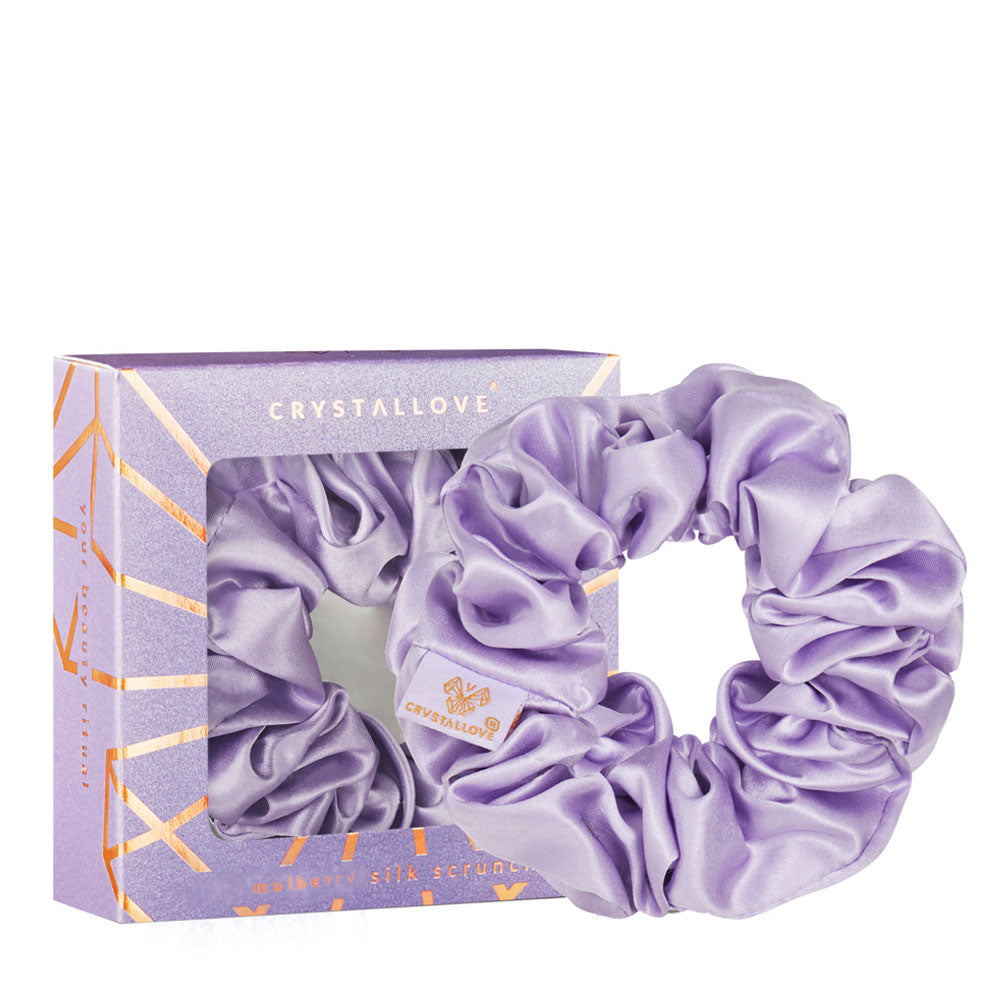 crystallove gumka z jedwabiu mulberry liliowa