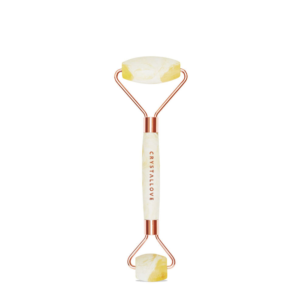 crystallove masazer do twarzy z bursztynu mlecznego - milky amber
