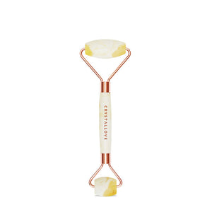crystallove masazer do twarzy z bursztynu mlecznego - roller milky amber