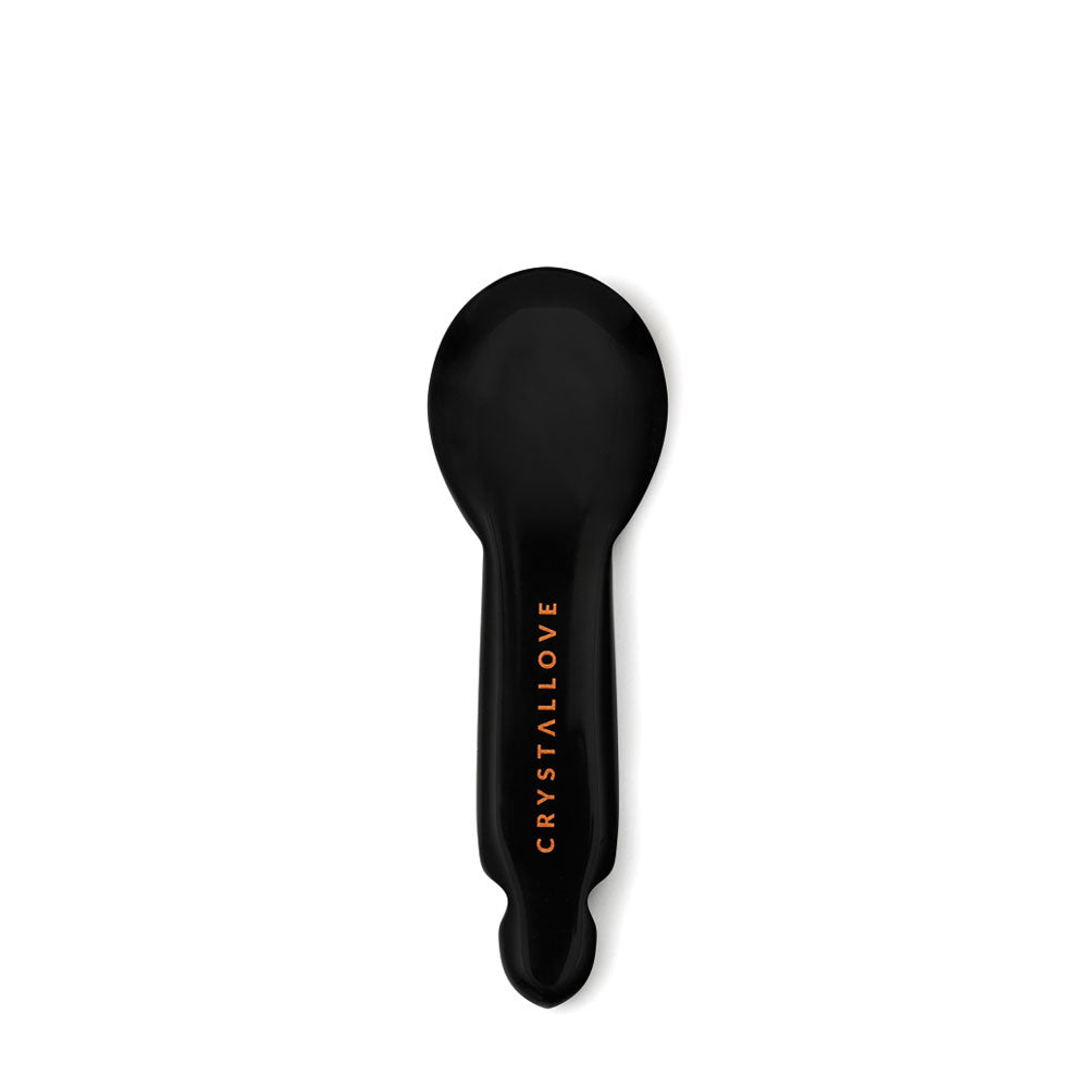 crystallove masażer gua sha pod oczy z czarnego obsydianu