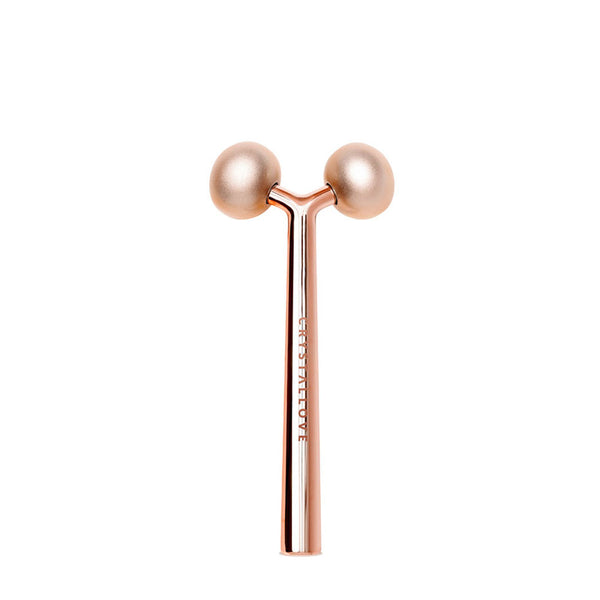 crystallove masazer liftingujacy do twarzy - lift roller - rose gold