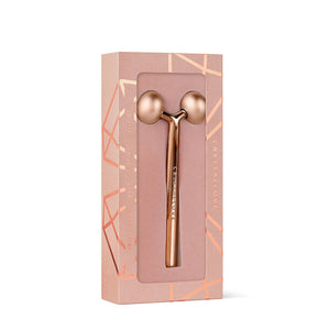 crystallove masazer liftingujacy do twarzy - roller do masażu - rose gold