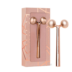 crystallove masazer liftingujacy do twarzy - roller liftingujący rose gold