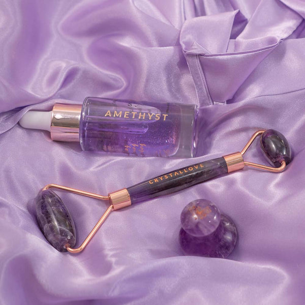 crystallove masażer z ametystu - grzybek