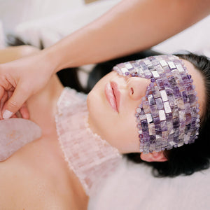 crystallove maska na twarz z ametystu - amethyst face mask