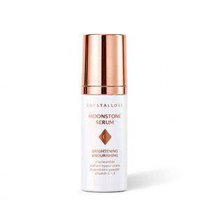 CRYSTALLOVE Moonstone Serum do twarzy z niacynamidem i kwasem hialuronowym – buteleczka produktu 30ml