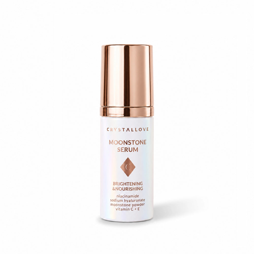 Crystallove Moonstone Serum do twarzy z niacynamidem i kwasem hialuronowym – buteleczka produktu