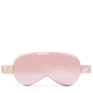 crystallove opaska na oczy z jedwabiu do spania - rose