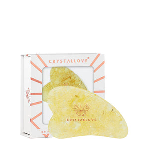 crystallove plytka do masazu gua sha z bursztynu cytrynowego