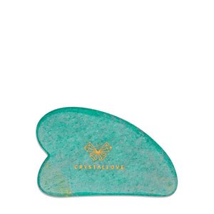 crystallove płytka do masażu twarzy gua sha - amazonit