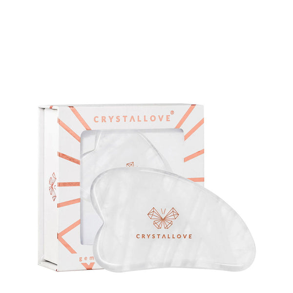 crystallove plytka do masazu twarzy gua sha z krysztalu gorskiego - masaż gua sha