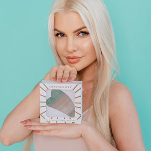 crystallove płytka gua sha z fluorytu tęczowego - masaż gua sha