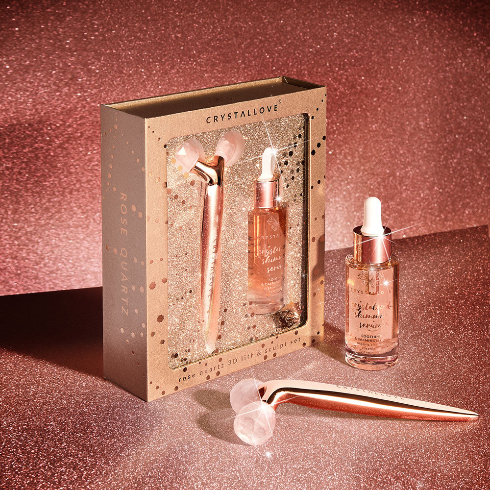 crystallove rose quartz 3d lift & sculpt set
