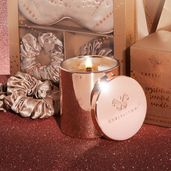 crystallove świeca sojowa z cytrynem i białą herbatą - crystal candle