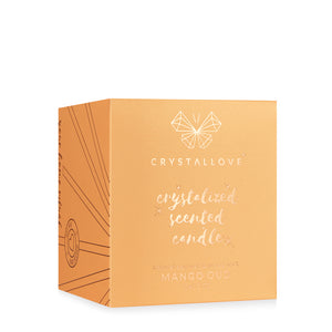 crystallove świeca sojowa z kalcytem - mango oud - soy candle