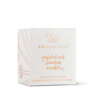crystallove świeca sojowa z kryształem górskim w pudełku