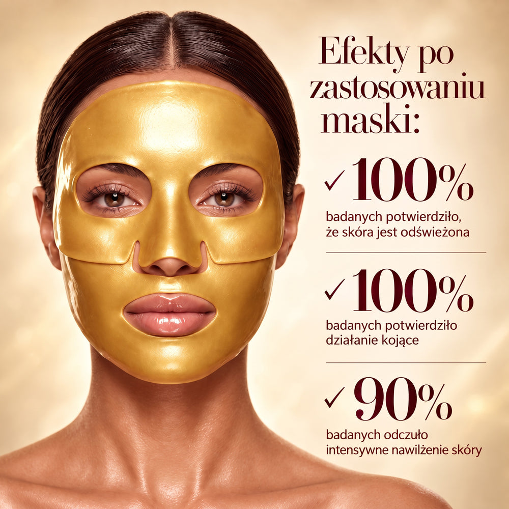 Hydrożelowa antyoksydacyjna maska do twarzy z kolagenem CRYSTALLOVE – Gold Antioxidant Face Mask