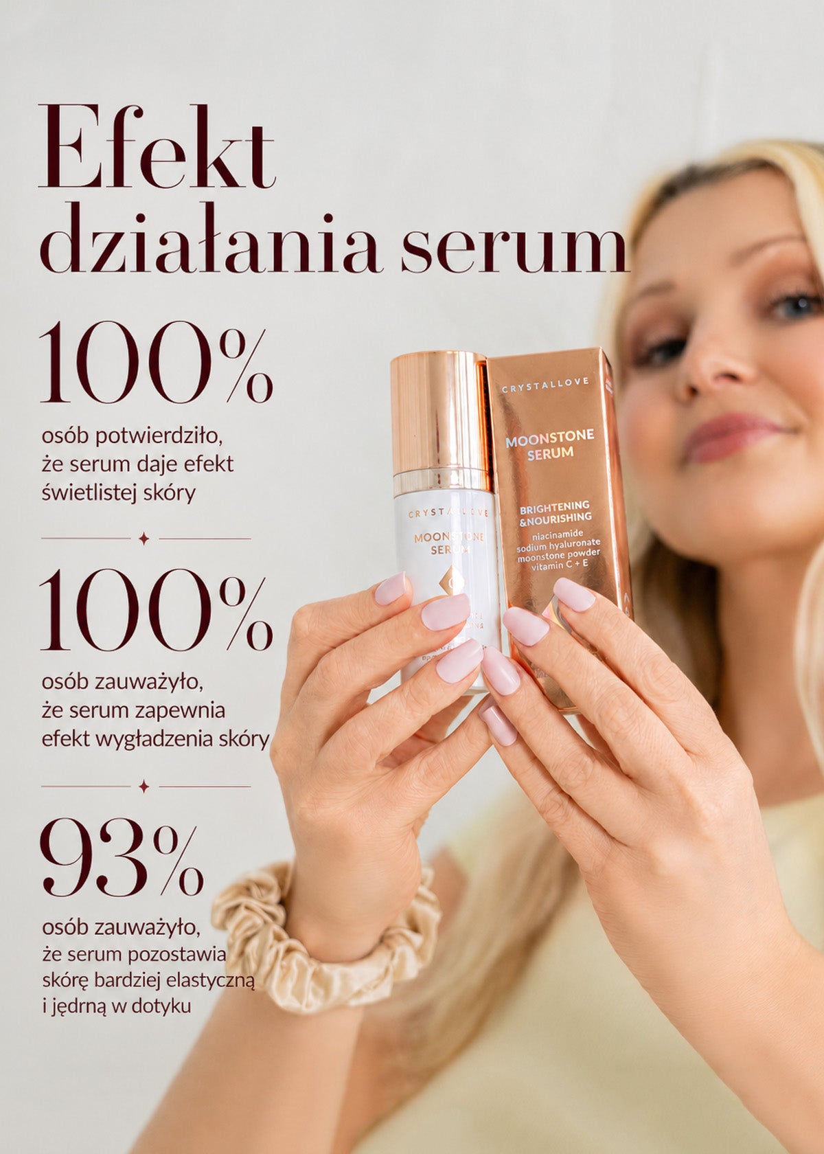 Efekty stosowania Moonstone Serum | CRYSTALLOVE