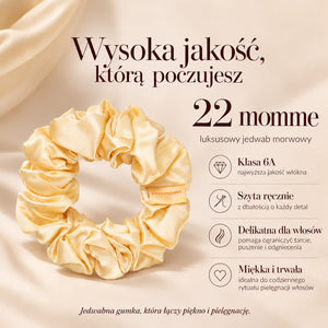 Najlepsza gumka do włosów z jedwabiu - gumka marki CRYSTALLOVE najwyższa jakość wykonania