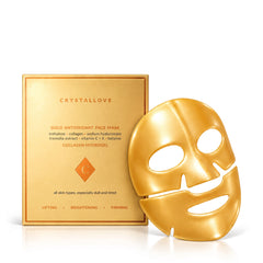 Hydrożelowa antyoksydacyjna maska do twarzy z kolagenem CRYSTALLOVE – Gold Antioxidant Face Mask