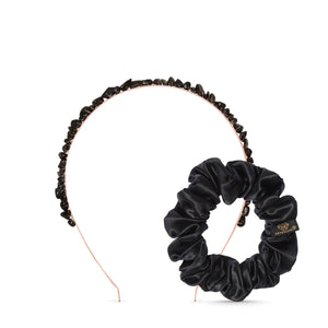 Zestaw do włosów z obsydianem i jedwabiem – Obsidian Energy Hair Set CRYSTALLOVE