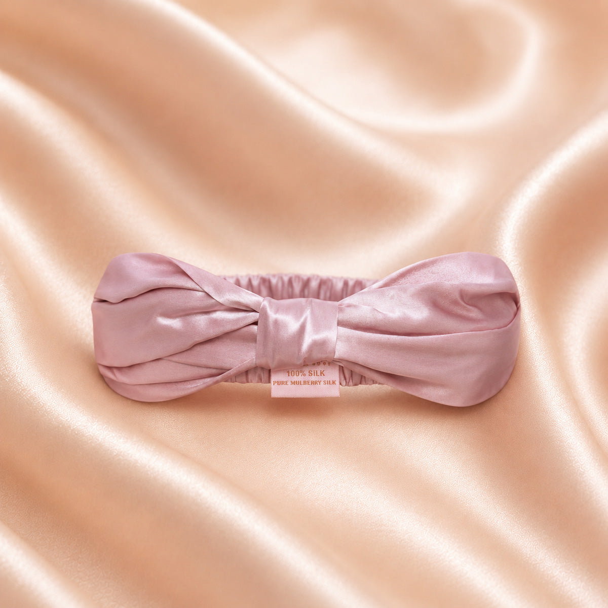 Opaska na włosy z jedwabiu - rose | CRYSTALLOVE