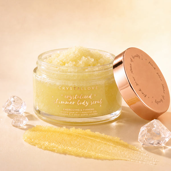 Peeling do ciała z kryształem górskim | Peeling cukrowy naturalny