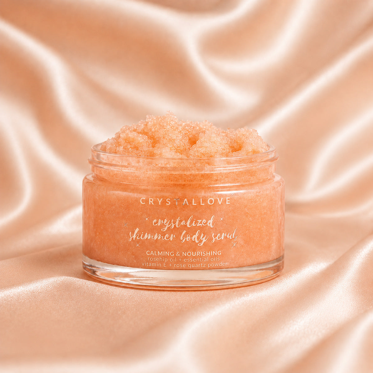 Peeling do ciała z kwarcem różowym | CRYSTALLOVE