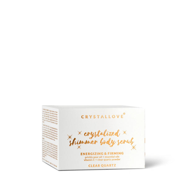 Peeling z kryształem górskim CRYSTALLOVE w szklanym słoiczku